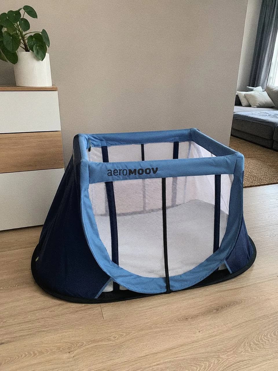 Дорожная кроватка AeroMoov + матрас IKEA - 1