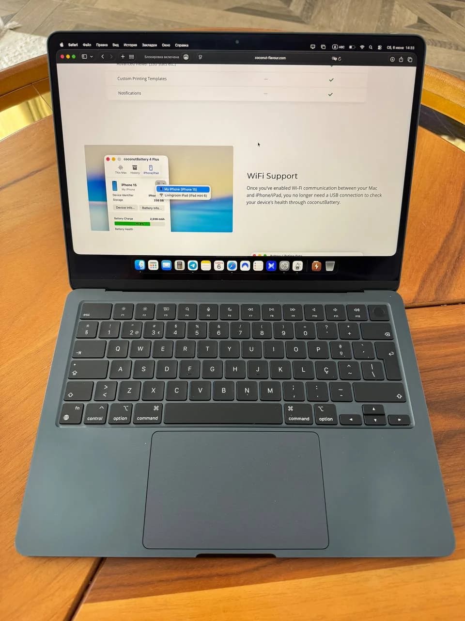 Продам MacBook Air M2 13” (Midnight Blue) - 1