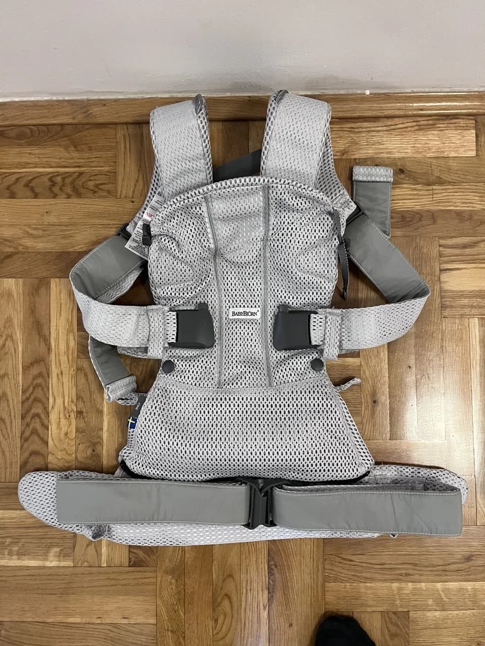 Эргорюкзак BabyBjörn One Air 3D Mesh, цвет Silver (Швеция) — оригинал! - 1