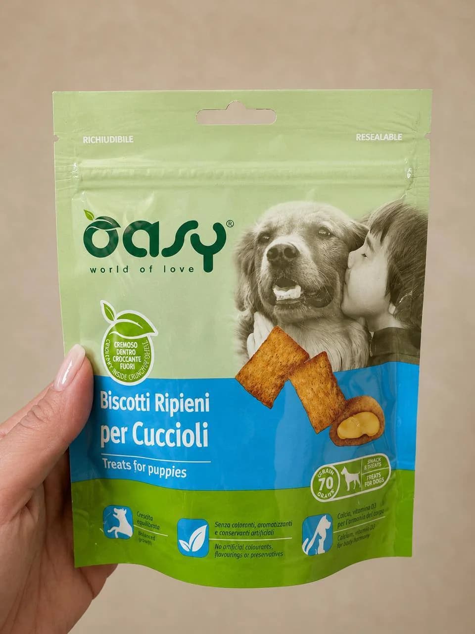 лакомства для щенков (Oasy Treats for Puppies / Biscotti Ripieni per Cuccioli) - 1