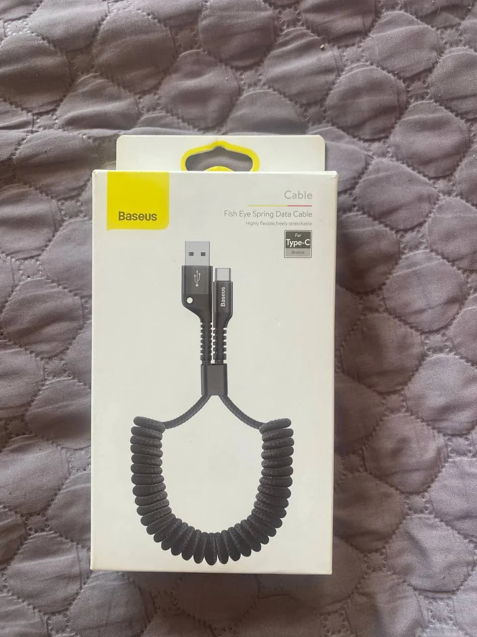 Новый кабель Baseus Fish Eye Spring Data Cable - 1