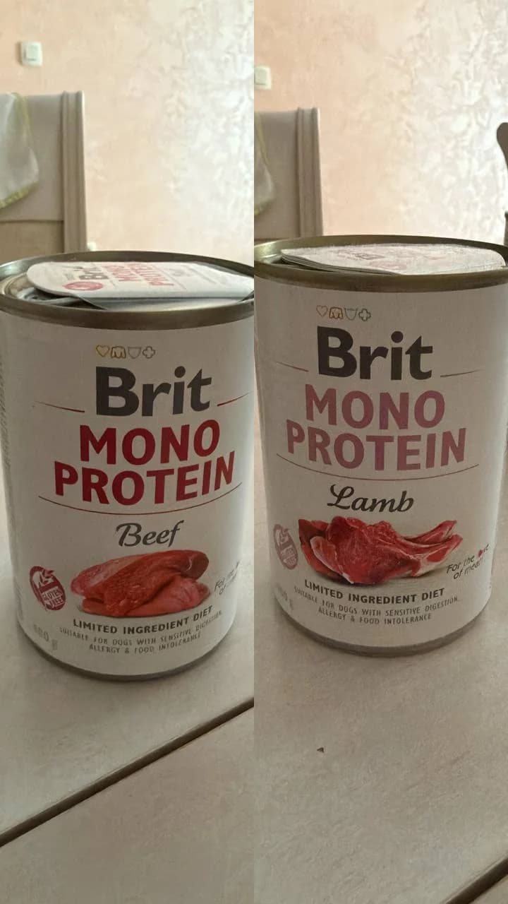 Влажные консервы для собак Brit Mono Protein - 1